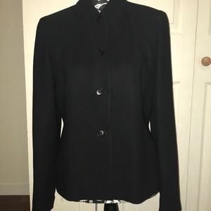 Loft black button up blazer, Size 6